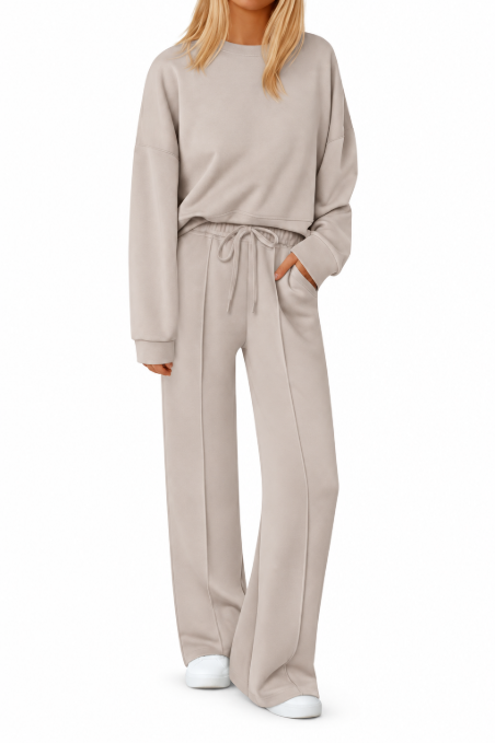 CozyEase™ 2-Piece Wide-Leg Lounge Set