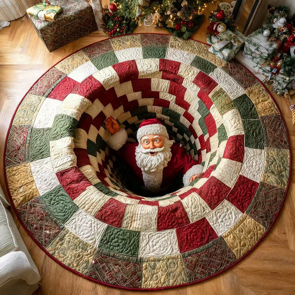 🎄Christmas Portal 3D Illusion Round Rug