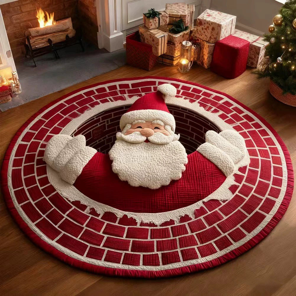 🎄Christmas Portal 3D Illusion Round Rug
