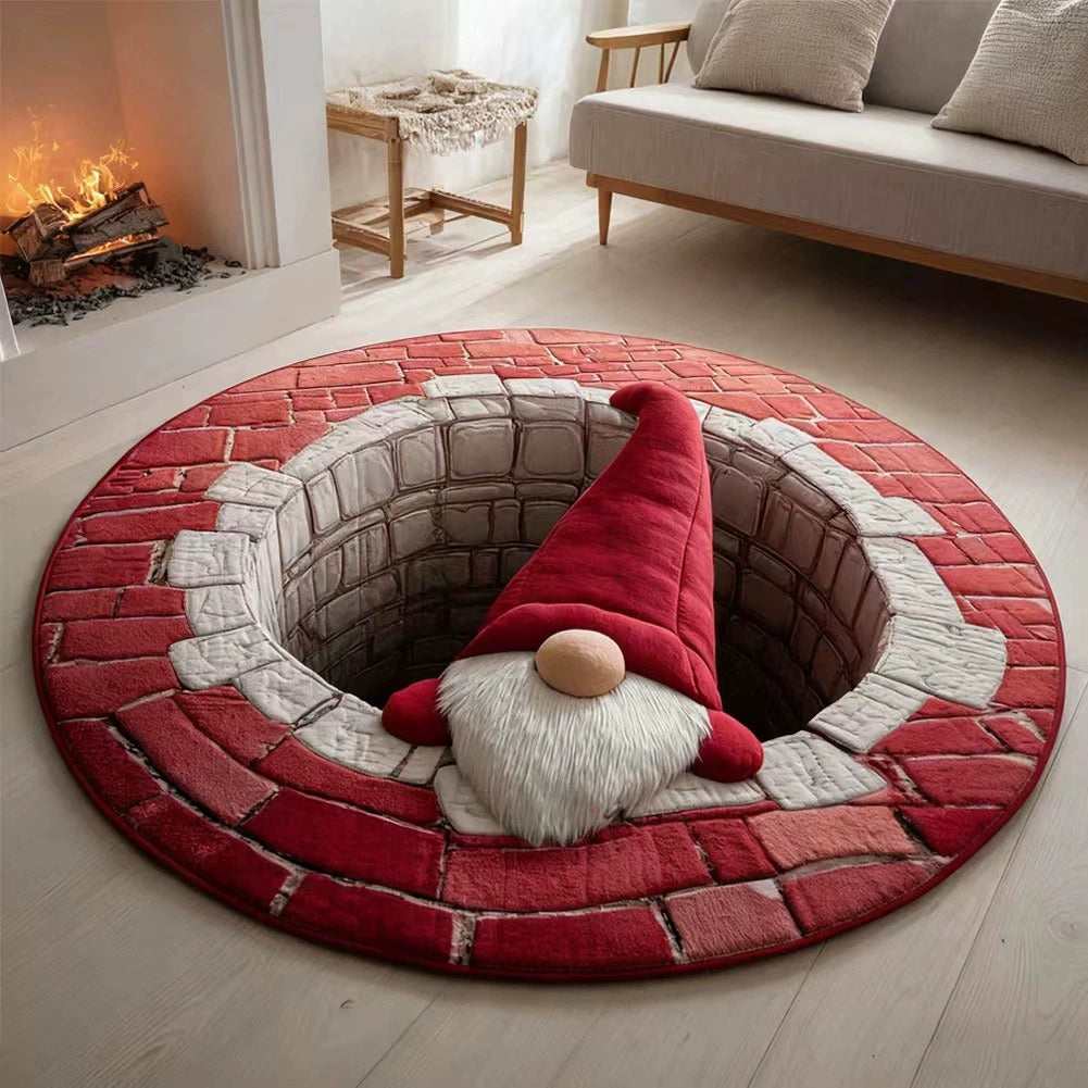 🎄Christmas Portal 3D Illusion Round Rug