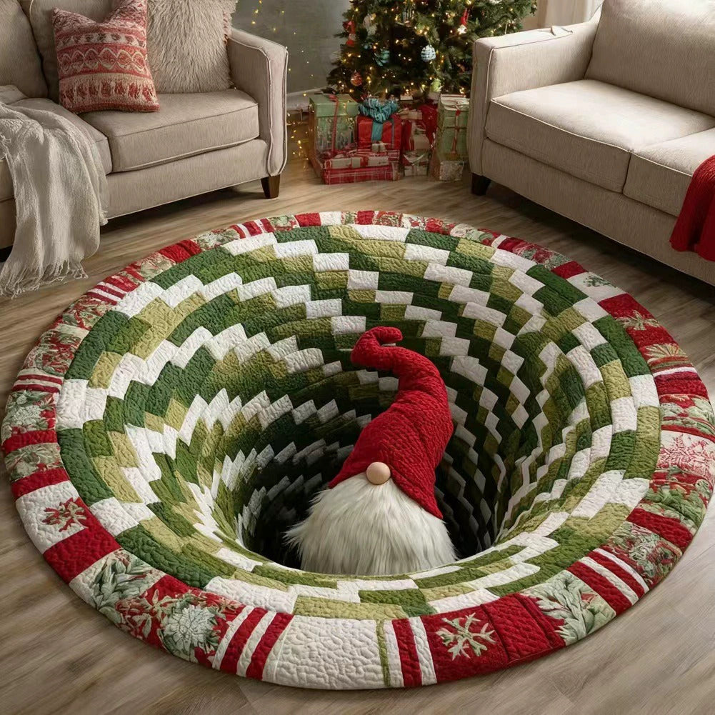 🎄Christmas Portal 3D Illusion Round Rug