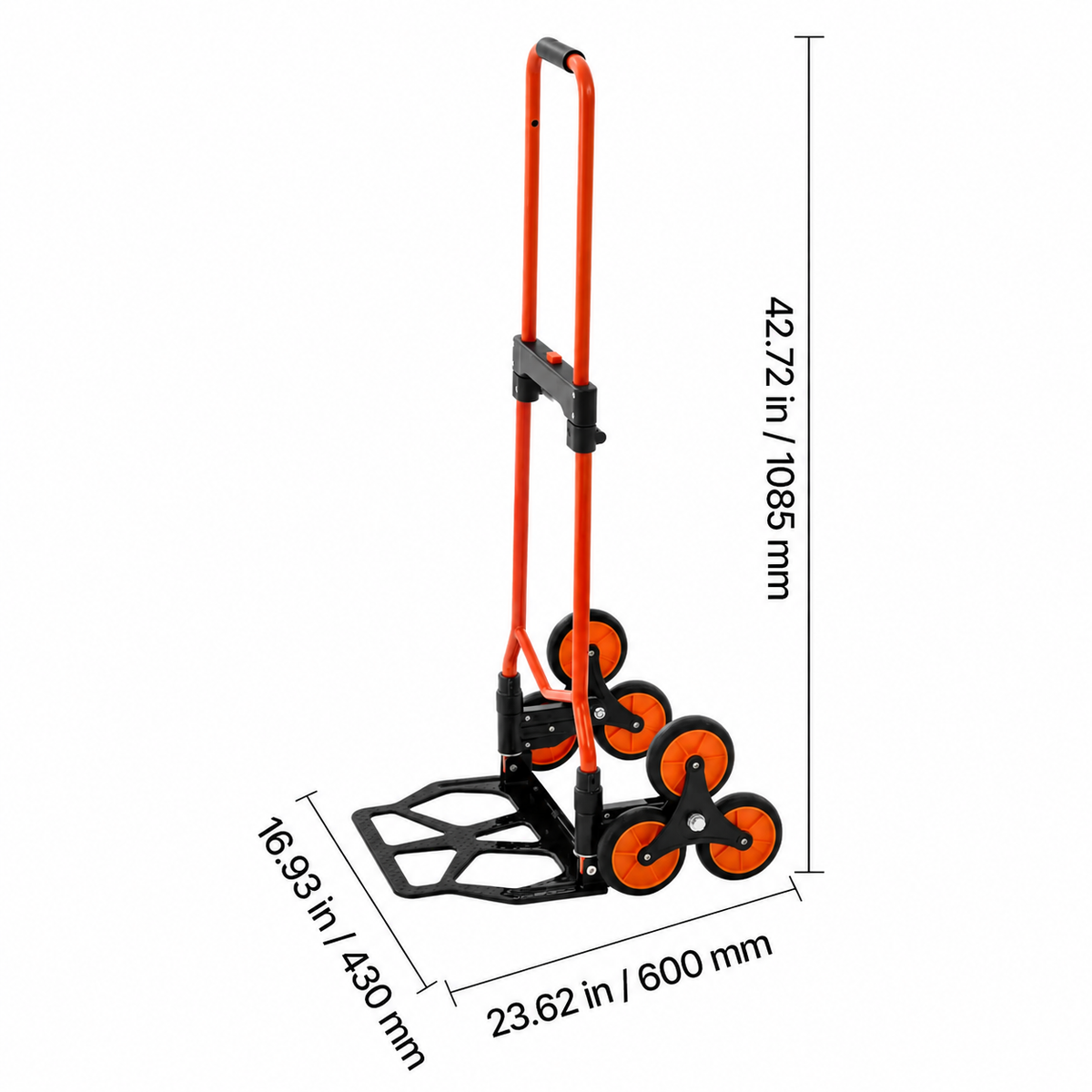 Foldable Stair Climbing Hand Truck – Compact Moving Cart