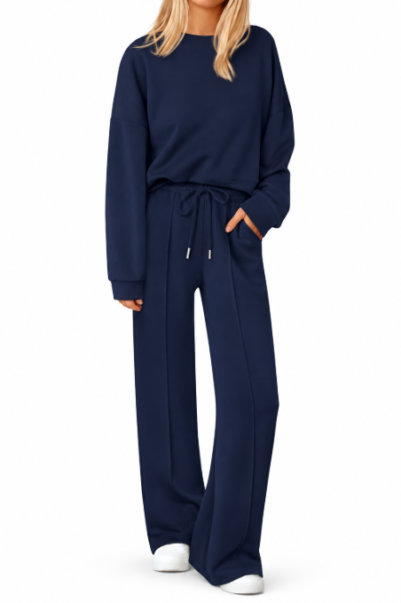 CozyEase™ 2-Piece Wide-Leg Lounge Set