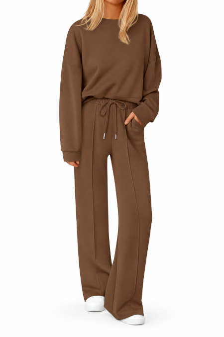 CozyEase™ 2-Piece Wide-Leg Lounge Set